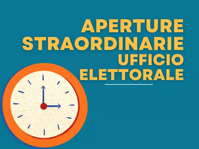 Elezioni regionali 2025 - orari straordinari di apertura degli uffici comunali